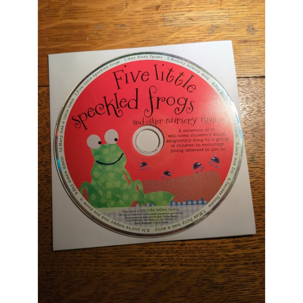 Carry Me and Sing Along, Five Little Speckled Frogs, CD, 10 Songs, CD Disc Only